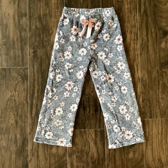 Laura Ashley Plush Floral Pajama Pants - Picture 1 of 4